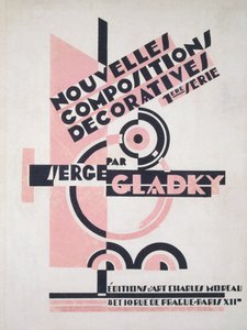 1920年代後半の「ヌーヴェルコンポジションデコラティブ」の表紙（ステンシルプリント） 作： Serge Gladky